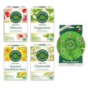 4개의 소싱 풍미에 있는 웰니스를 위한 전통적인 약, 유기 다양성 팩, Peppermint, Chamomile, Hibiscus, Roasted Dandelion 뿌리, 차 버디, 64의 차 부대, (4 팩)를 포함합니다