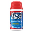 Pepcid 완전한 산성 흡진기 + Antacid Chewable 정제, Heartburn 기복, 베리, 50 ct (패키지 May Vary)