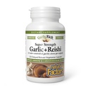 자연적인 요인 GarlicRich의 최고 힘 마늘 + Reishi, 120 지연된 방출 채식주의자 캡슐