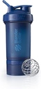 단백질 분말 ProStak 체계, 22 Ounce, 해군을 위한 Pill 조직 그리고 저장을 가진 BlenderBottle 셰이커 병