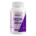 Heivy Ferrous 황산염 325mg (철 65mg), 여자와 남자를 위한 높은 힘 철 보충교재, 비타민 C를 가진 철 알약, 철 황산염, 비 GMO - 미국에서 만드는 240의 정제