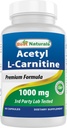 제일 자연적인 아세틸 L 카르니틴 1000mg 캡슐, 60 조사