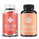 WellPath 순수한 Apple Cider Vinegar with Mother Gummies & Mind Brain Supplement with Lion's Mane - Focus & Memory 지원, 각각 60 Ct