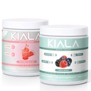 Kiala 영양 최고 녹색, 유기 녹색 분말, Spirulina & Chlorella Superfood 분말, 설탕 & 글루텐 자유로운 채식주의자, Spectra 혼합, 수박 & 혼합 베리 2 팩