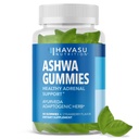Stress & Mood Support의 Ashwagandha Gummies - Calm & Relaxation을위한 Vegan, Non-GMO 보충 - 강화 된 수면 품질 및 감정적 균형을위한 Withania Somnifera - 1 개월 공급, Strawberry 풍미
