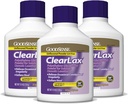 좋은 센스 ClearLax, 폴리에틸렌 글리콜 3350 솔루션 분말, Osmotic Laxative, 53.7 Oz, 3 팩