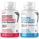 자연의 Fusions Dihydroberine 200mg (60의 캡슐) - R 알파 Lipoic 산 600mg (60의 캡슐) 뭉치