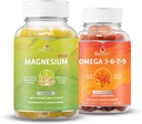 BeLive Magnesium GLycinate & Omega 3-6-7-9 Relaxation, Sleep, Brain, Heart & Inmune 시스템 지원