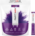 PARTYAID GO Feel Good Tonight and Tomorrow, Zero Sugar, 5-HTP, B-Complex, Milk Thistle, Electrolytes, 인공 향료 또는 감미료 없음, 카페인 프리, 30 개 (팩 1)
