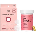 Rael Bundle - 보이지 않는 Spot Cover Pimple Patches (96 카운트) & 여성을위한 PMS 보충 (28 캡슐)