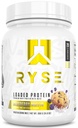 RYSE 로드 된 단백질 분말 - 블루 베리 머핀 - 25g Whey Protein Isolate & Prebiotic Fiber & MCTs와 농축 - 낮은 캐비, 낮은 설탕, 소화 - 친절 - 20 서빙 / 1.5 lb Tub