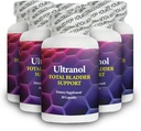 Ultranol Total Bladder Support - Urinary Health, Overactive Bladder Control, Incontinence에 대한 천연 크랜베리 보충 - 누출 및 긴급 감소 - 6 병 - 180 캡슐