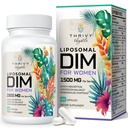Liposomal DIM 보충교재 - 1500 mg 여자 DIM 보충교재 - 에스트로겐은 비타민 E, 저녁 Primrose, 까만 Cohosh, Omega-3 지방산을 포함합니다