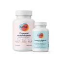 FullWell Prenatal Vitamin + DHA | 뇌 발달 및 신경 시스템 지원을위한 오메가 3 생선 기름 | 26+ Vital Nutrients | 다이어트, 비 GMO, 3rd 파티 테스트, 30 서빙