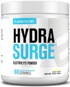 Jacked Factory HYDRASURGE Electrolyte Powder - Hydration Supplement w / Key Minerals, Himalayan Sea Salt, 코코넛 워터 - Keto Friendly, Naturally Sweetened - 60 서빙, 레몬