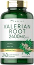 Carlyle Valerian Root Capsules 2400mg | 240 Count | 허브 추출물 보충교재 | Non-GMO, 글루텐 프리