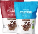 Evolution Advance Nutrition Grass Fed 100 % Whey Protein Powder + Fit & Slim with Glucomannan, Inulin Fiber - 높은 섬유, 고단백, 순수, Keto 승인, 비 GMO, Stevia 단화 - 2 팩