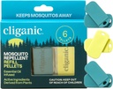 Cliganic Mosquito Repellent 리필 팩 (6 펠릿) Cliganic 팔찌 - Natural DEET-Free, Essential Oil Infusion