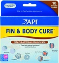 Bacterial 질병의 처리를 위한 탄미익과 몸 치료 Freshwater 물고기 약물 분말의 API 2 팩은, 몸 Slime, 눈 구름, 탄미익 및 꼬리 돌고, Gill 질병 (10-Count) (2개의 품목)를 대우합니다