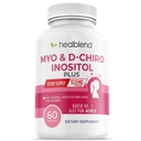 Myo & D-Chiro Inositol Plus 보충 혼합, Hormonal 균형, 건강한 Ovulation 및 여성, 불임 및 임신 건강을위한 전반적인 웰빙 지원, 60 캡슐
