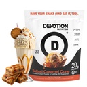 Devotion 영양 단백질 분말 혼합 | 글루텐 무료, 케토 친절, 추가 설탕 | 1g MCT | 20g Whey & Micellar Protein | 2lb Tub (Salted Caramel Cone)