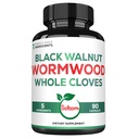 Satoomi 1 Wormwood 캡슐 보충교재에 대하여 5 - 까만 호두 Cloves 심황과 Berberine HCl - 90의 캡슐 - 면역 체계 & 소화 건강