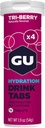 GU Energy Hydration Electrolyte 음료 정제, 강화 Endurance 스포츠 음료 실행, 사이클링, Triathlon, 4-Count (48 서빙), Tri-Berry