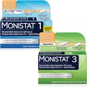 Monistat 2 팩 (3 일 좌약 및 1 일 Ovule 조합 팩)
