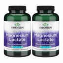Swanson Magnesium Lactate - 근육과 뼈 건강 지원 촉진 - Gentle 흡수를위한 Lactose-Free Lactate 미네랄 양식 - (120 캡슐, 84mg 각각) 2 팩