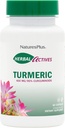 자연 플러스 초본 활성 심황 - 400 mg, 95 % Curcumin, 60 Vegan 캡슐 - 채식, 글루텐 - 무료 60 서빙