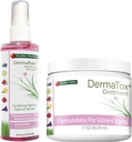 건강한 습관 DermaTox 번들 - 4oz 화제 살포 및 1.7oz Ointment - 모든 자연, 모든 목적, 안전 및 효과적인 피부 Nourishment