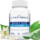 누출 Gut 수선 자연적인 Gut 건강 보충교재 글루타민 유기 Slippery Elm NAG Marshmallow 뿌리 알로에 Vera MSM Quercetin Bromelain는 소화 Ease, Gut Wellness 1000mg 60 모자를 승진시킵니다