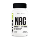 NutraBio N-Acetyl Cysteine 보충교재 (NAC) - 90의 캡슐, 600mg 각각 - 강력한 반대로 산화제 - 면역성이 있는 지원 - Boost Glutathione