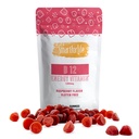 B12 거미 비타민 - 성인과 아이를 위한 1500 mcg 비타민 B12 Gummies - 에너지, 대사, 뼈 신경계 지원에 도움 - 라즈베리 맛 - 60 조사 - 60 일 공급