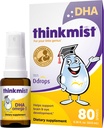 Ddrops | Thinkmist Kids DHA Omega-3, 80 스프레이 - 매일 액체 Omega-3 보충 - 건강한 두뇌 기능 / 비전을 지원합니다. 설탕 Gummies 없음, 비 GMO