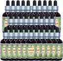 Yarrow (Achillea Millefolium) 글리세라이트, 유기 건조 꽃 알코올 무료 액체 추출 (브랜드 이름: HerbalTerra, Proudly Made in USA) 30x2 fl.oz (30x60 ml)