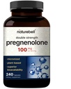 Pregnenolone 100mg, 240 캡슐 | 99% 순수성, 더 높은 흡수를 위한 Micronized 급료, 근거한 식물 – 자연적인 Precursor, 뇌, & 면역성 건강 보충교재 – 비 GMO, Soy 무료