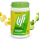 Lift Glucose | 빠른 인용 포도당 킬레이트 에너지 정제 | 레몬 & 라임 | 50캐럿 항아리