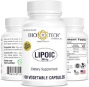 BioTech Pharmacal - Lipoic 산 (300mg) - 100 개