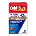 Cold-Eeze Plus Natural 혼합 Berry Cold & Flu 아연 Lozenges, Multi-Symptom Relief, Homeopathic Cold Remedy, The Common Cold, Sambucus Nigra의 기간을 감소시키고 냉방 증상, 25 Ct