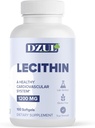 DZUL Pharma의 Soy Lecithin 1200 mg/100 Softgels/High 힘, 글루텐 자유로운과 실험실 증명하는