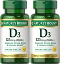 자연의 현상 비타민 D3, 면역 및 뼈 지원, 5000IU, 급속한 방출 Softgels, 150 Ct (포장 2)