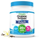 Orgain 유기 채식 단백질 분말 + 오트 우유, 바닐라 콩 - 20g 식물 기반 단백질, 글루텐 무료, 아니 낙농, 콩 또는 락토스 성분, 낮은 설탕, 비 GMO, 고약, 쉐이크 및 스무디 - 1.05lb