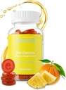 Embody Antioxidant Sun Gummy, 오렌지 파인애플 맛, 안티 에이징, 다크 스팟, 건강한 피부를위한 페르 추출물 보충 - 교원질 생산, 비타민 C, 셀렌 (60 카운트, 오렌지 파인애플)을 홍보