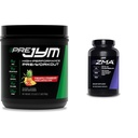PRE JYM 30 서빙 파인애플 딸기 & JYM ZMA 아연/Magnesium 캡슐 보충 90 채식 캡슐