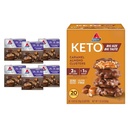 Atkins Pecan Caramel & Caramel Almond Clusters, 60 & 20 조사, 높은 섬유, 낮은 설탕, 낮은 Carb