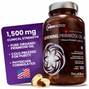 OmniBiotics 여성을위한 유기 저녁 Primrose 오일 - 캡슐 당 임상 강도 1500mg, 10 % GLA, 냉간 압력, 비 GMO, 여성 호르몬 균형 - 120 Vegan Softgel 캡슐