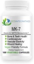 MK-7 (비타민 K2 menaquinone-7로) 자연적인 Vegan Natto - 지원 뼈 & 치아 건강, 심장 혈관, 관 탄력성 & 부상 치유 - 야채 100 캡슐