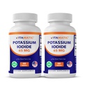 비탈 칼륨 Iodide 65 mg - 60 정제 - 갑상선 지원 - KI 알약 (60의 조사 2))