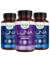 자연적인 Luna Melatonin-Free (120 Vegan 캡슐) & 깊은 잠을 위한 Melatonin (60 Vegan 캡슐)를 가진 Luna 자연적인 잠 원조 | Non-Habit 형성